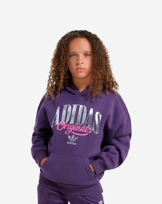 Kids' Silver Foil Logo Fleece Hoodie