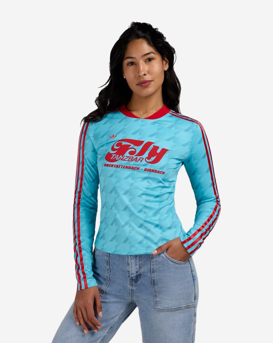 Graphic Football AOP Bodycon Long Sleeve Jersey