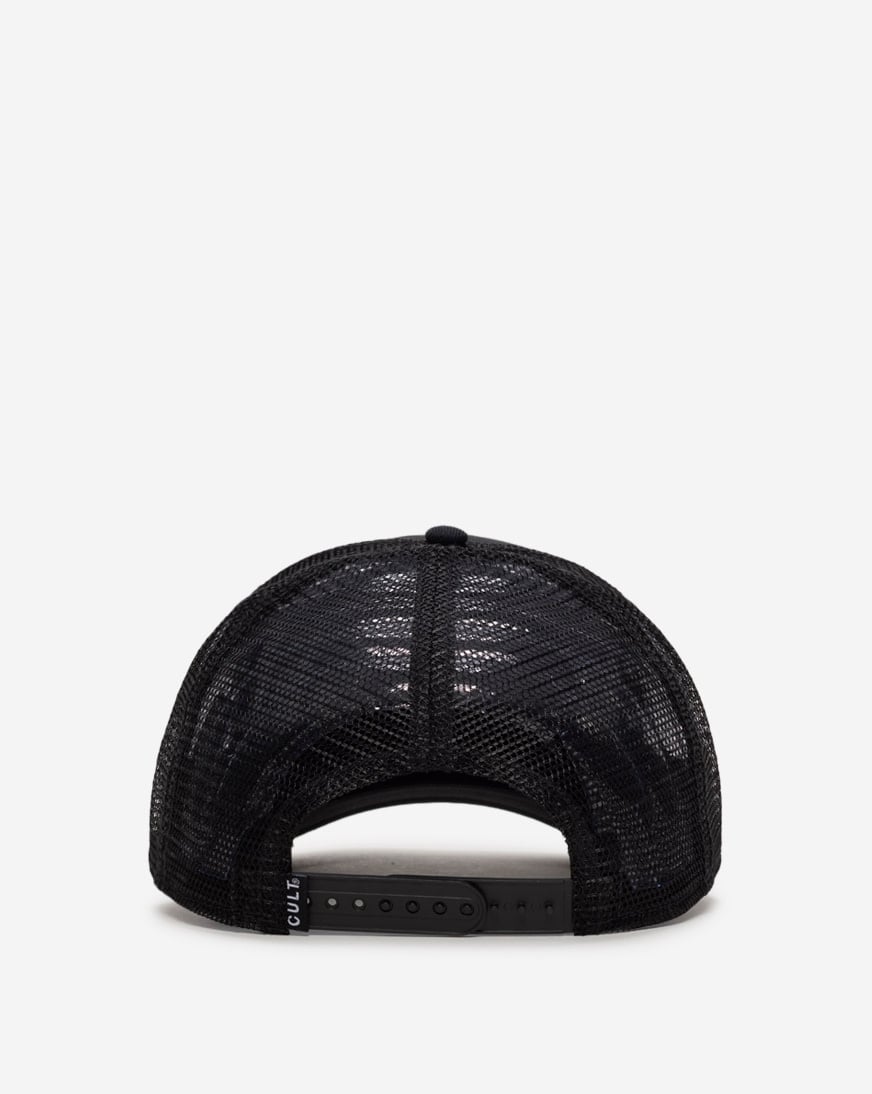 Clean Crystal Logo Mesh Back Trucker Curved Visor