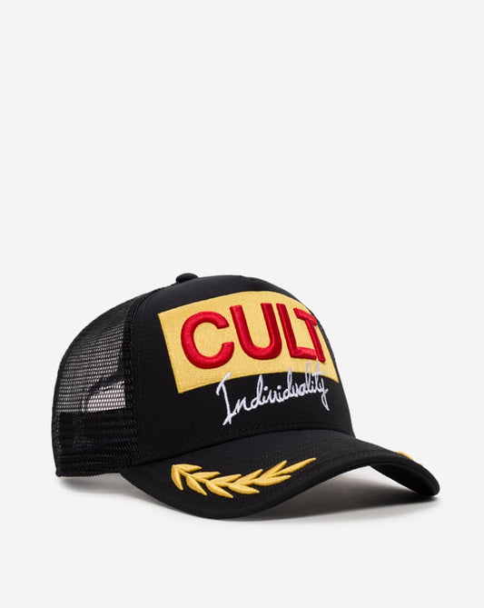 Logo Mesh Back Cult Racing Trucker Hat