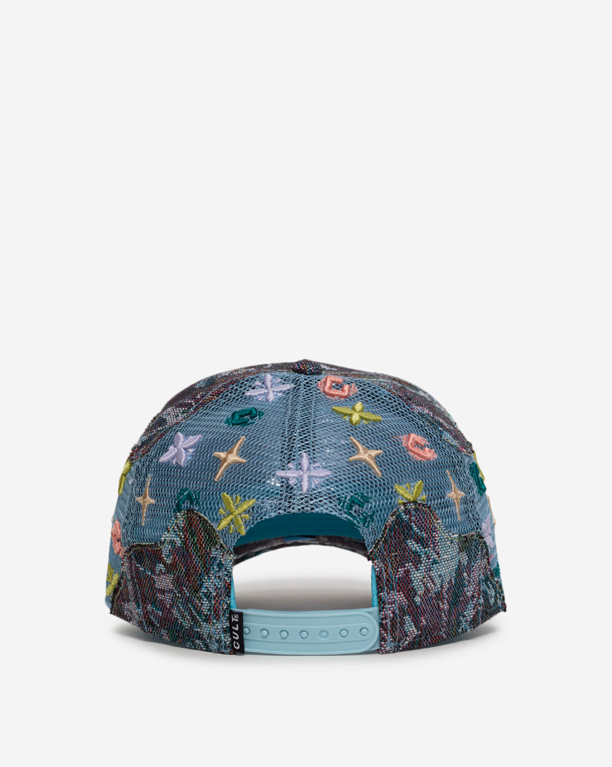 Repeat Tapestry Mesh Back Trucker Hat