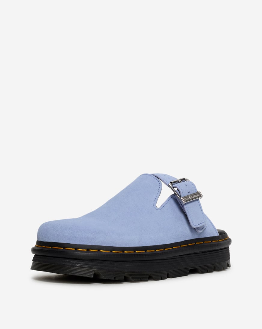 Zebzag Suede Slingback Platform Mules