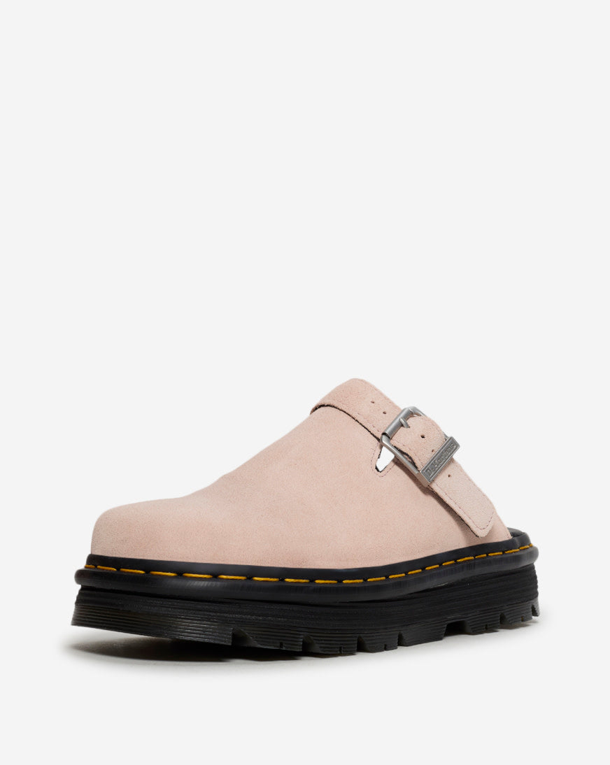 Zebzag Suede Slingback Platform Mules