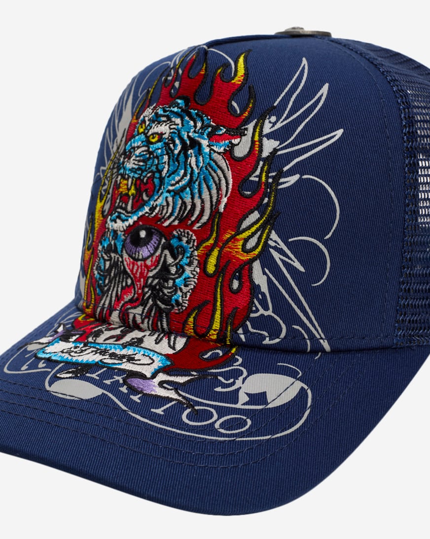Tiger Flame Trucker Hat