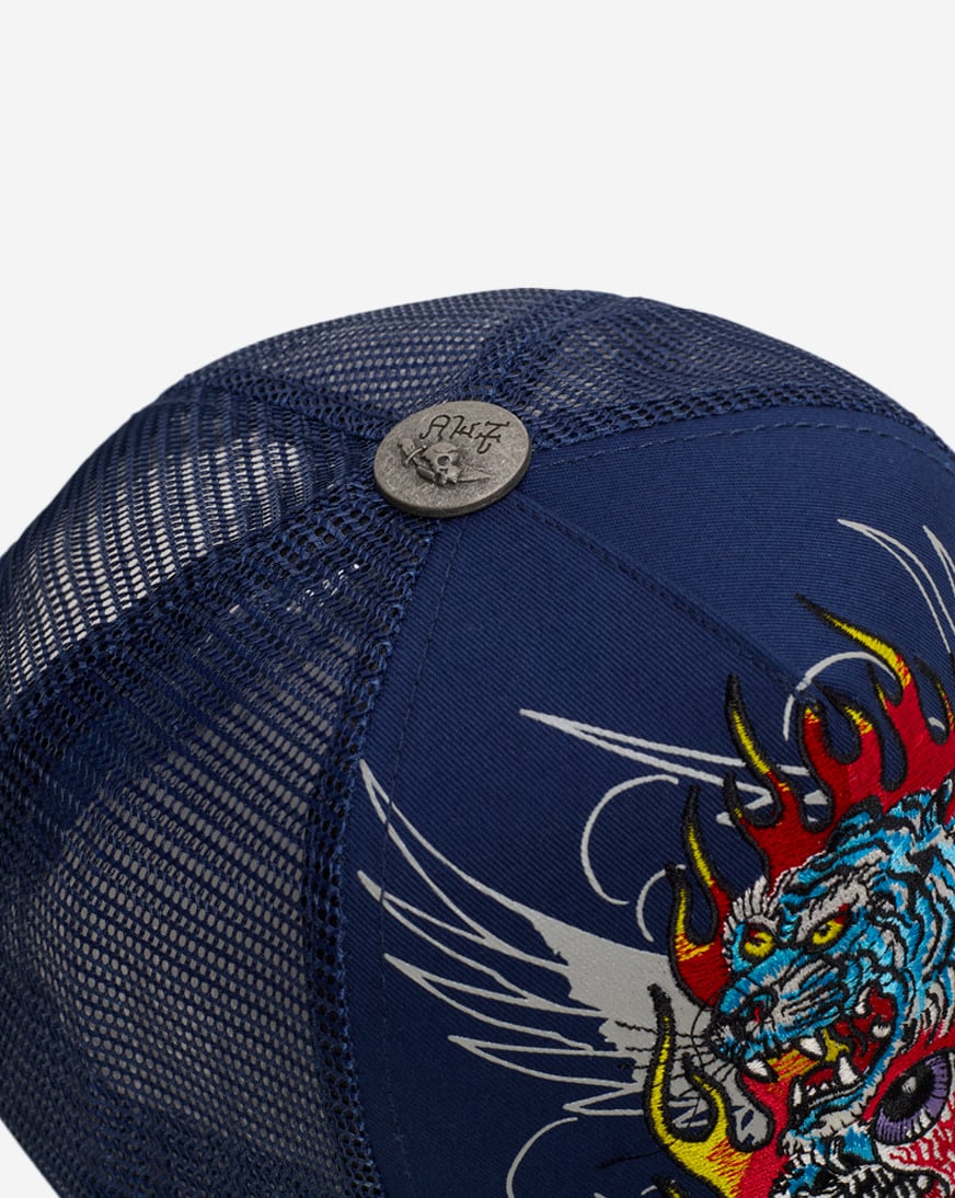 Tiger Flame Trucker Hat