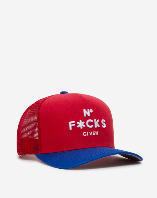 No F Given Varsity 2 Tone Twill Meshback Trucker