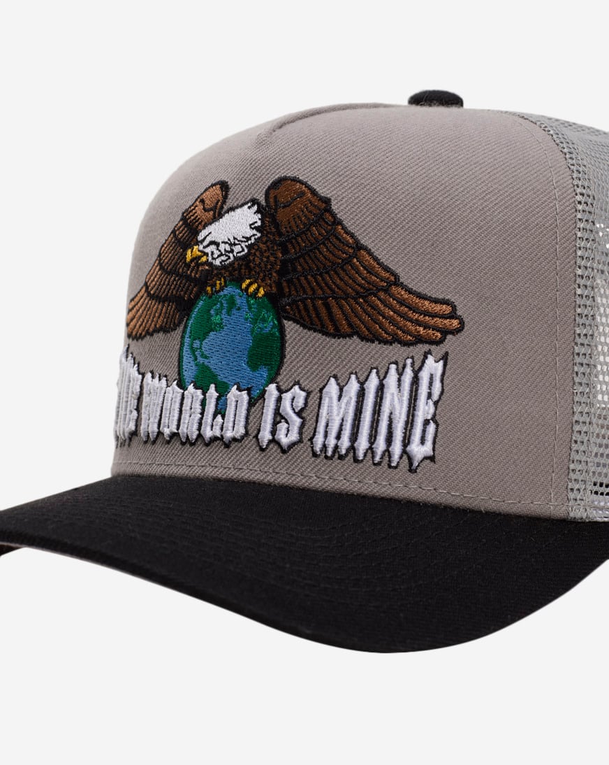 The World Is Mine Wool Mesh Trucker Hat