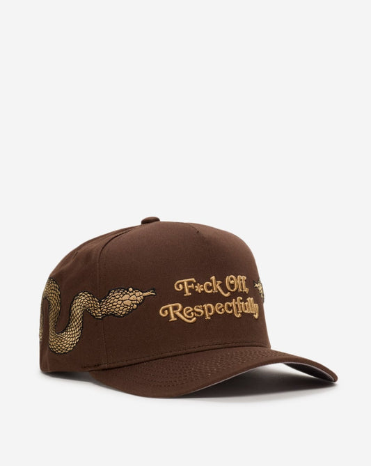 Respectfully Serpent Twill Trucker Hat