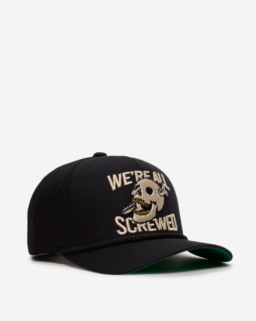 We're All Screwed Wool Trucker Hat