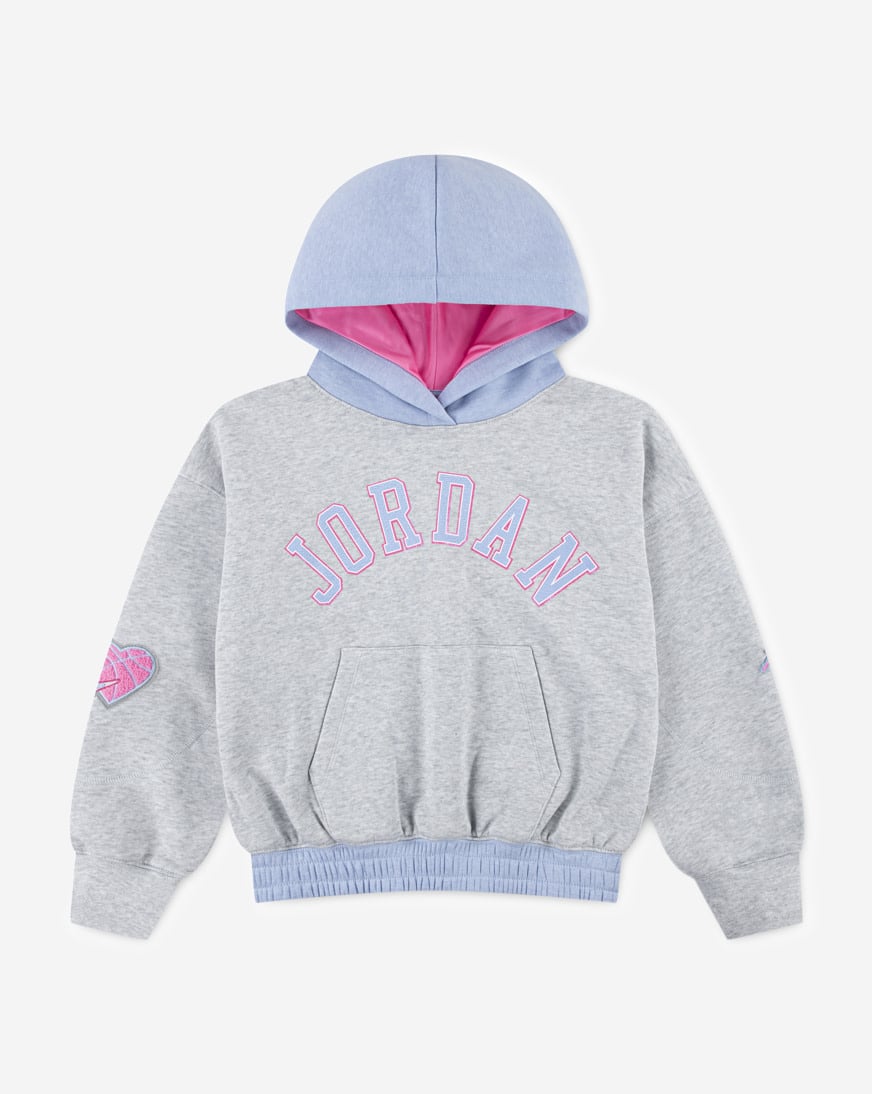 Big Kids' Blue Jeans and Bling Pullover Hoodie