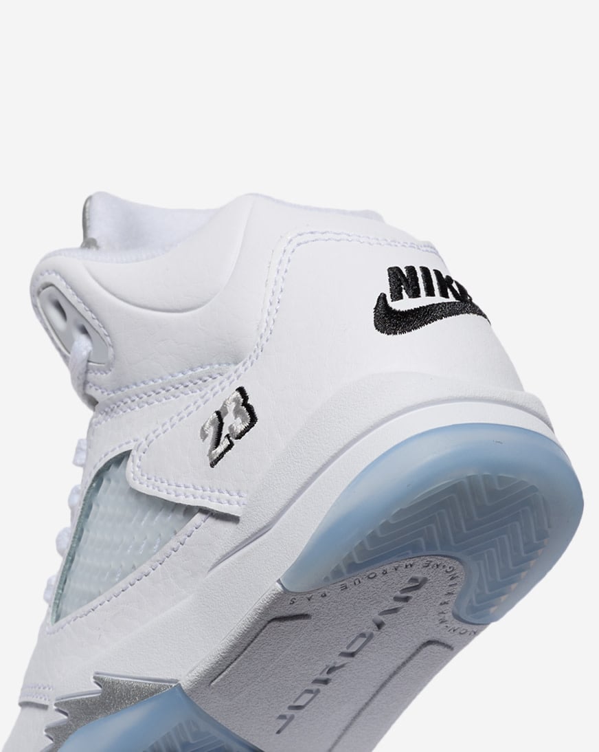 Little Kids' Air Jordan 5 Retro OG "White Metallic"