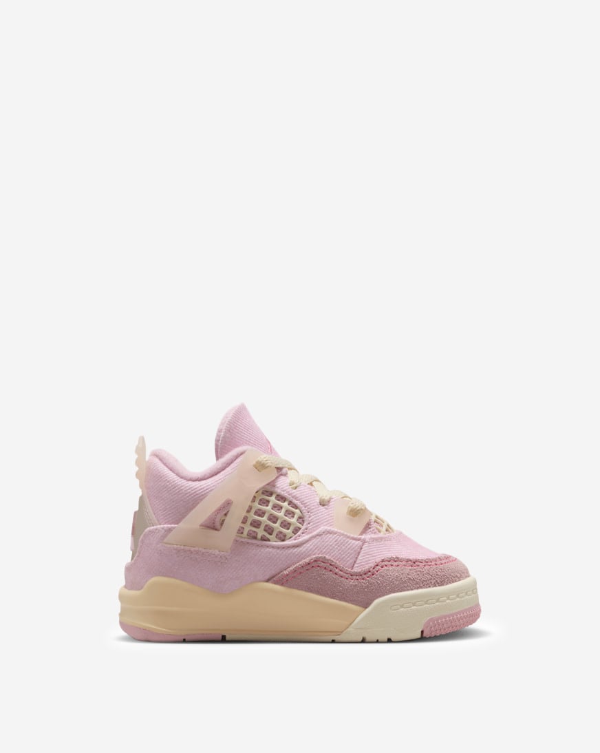Toddler Air Jordan 4 Retro "Pearl Pink and Iced Carmine"
