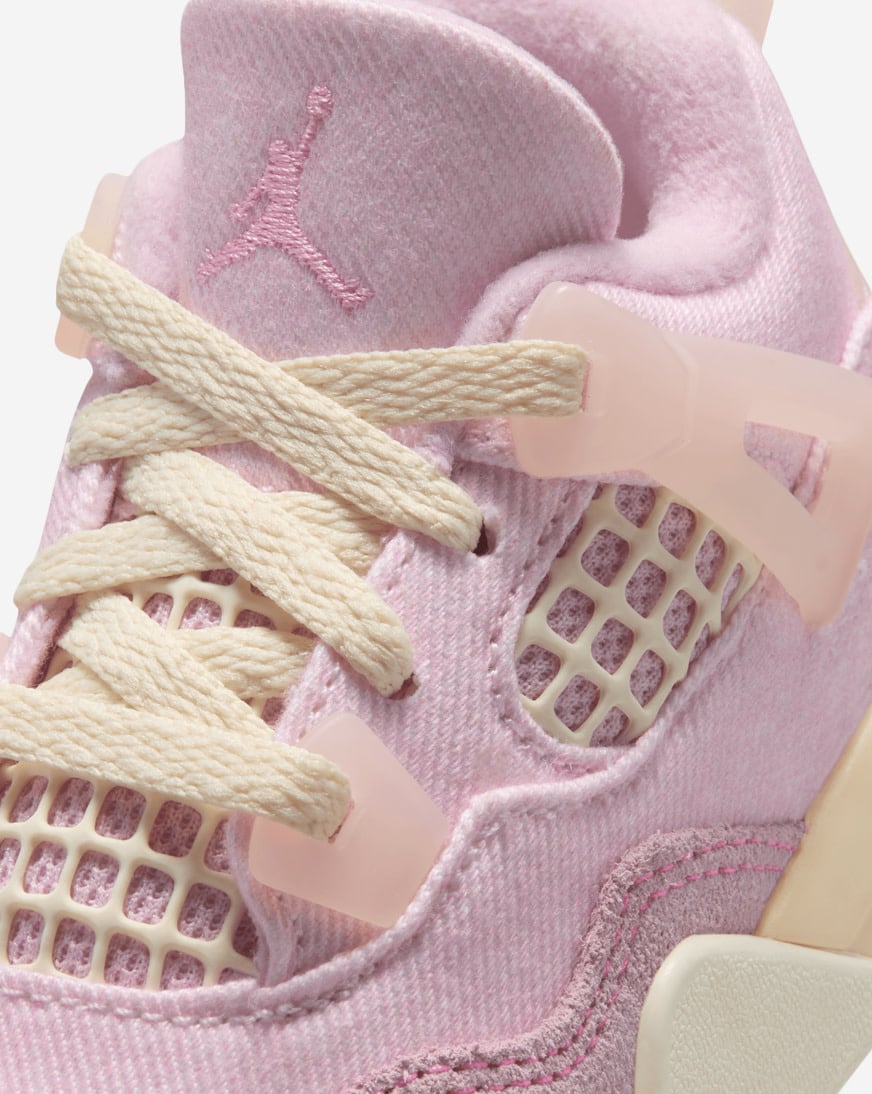 Toddler Air Jordan 4 Retro "Pearl Pink and Iced Carmine"