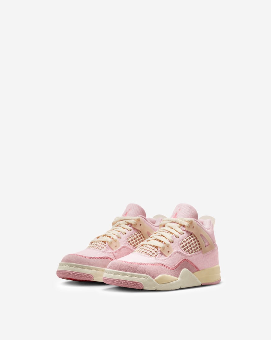 Little Kids' Air Jordan 4 Retro "Pearl Pink and Iced Carmine"