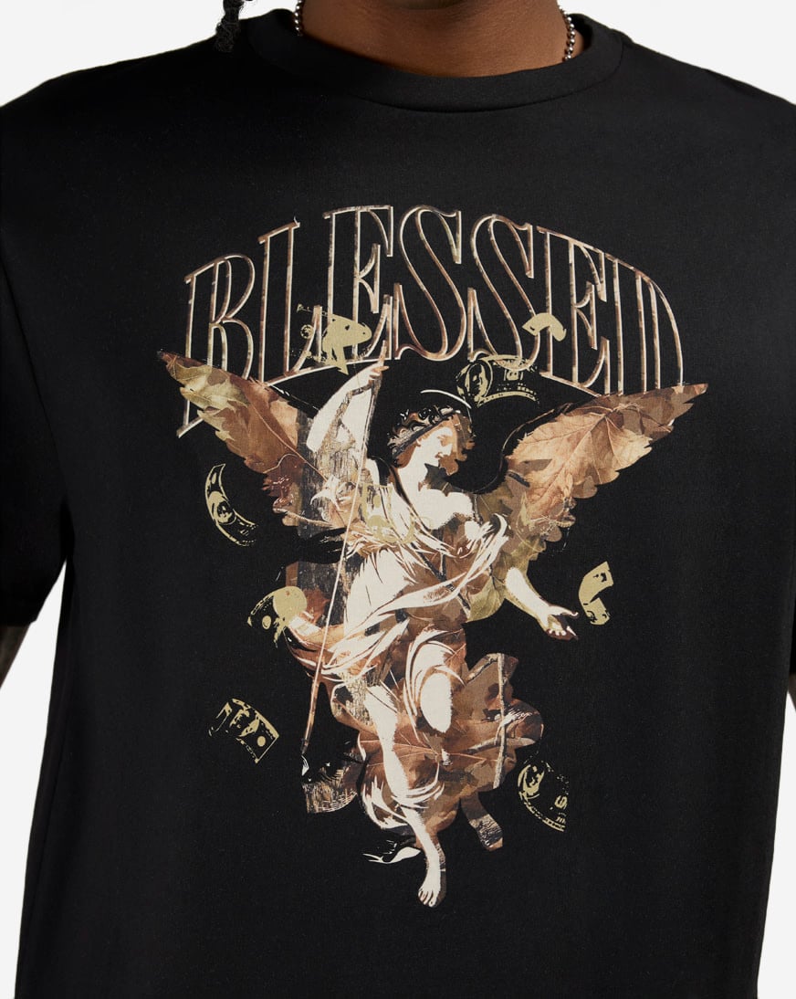 Camo Blessed Angel Tee
