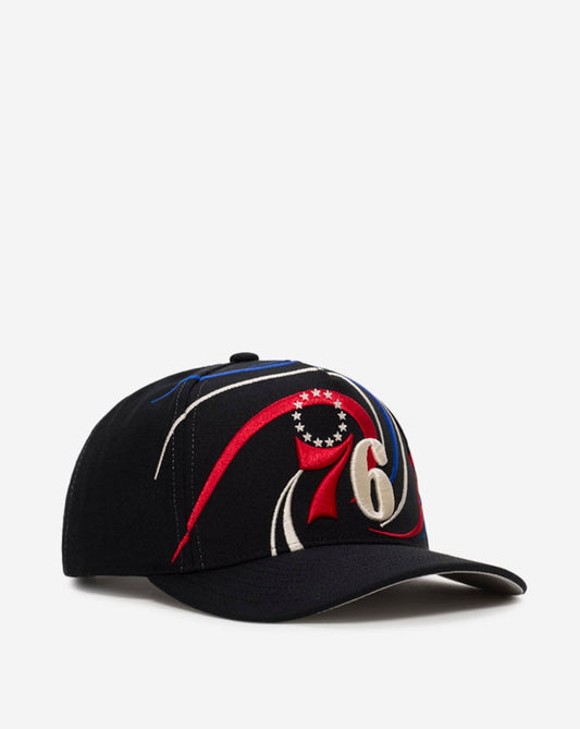 Philadelphia 76ers Pro Pinch Swirl Snapback Hat
