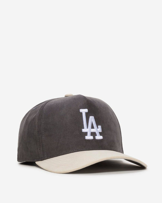 Los Angeles Dodgers Pro Pinch Suede Two Tone Snapback Hat