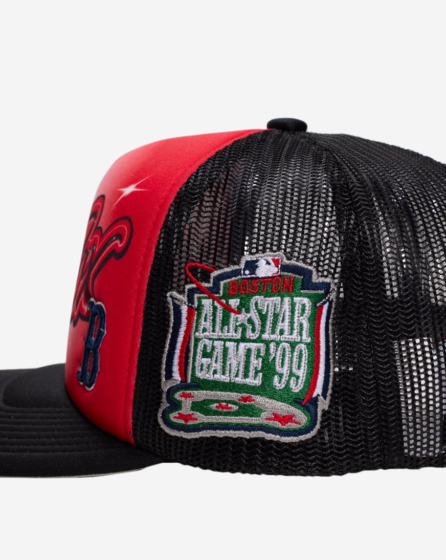 Boston Red Sox Trucker Air Brush Adjustable Hat