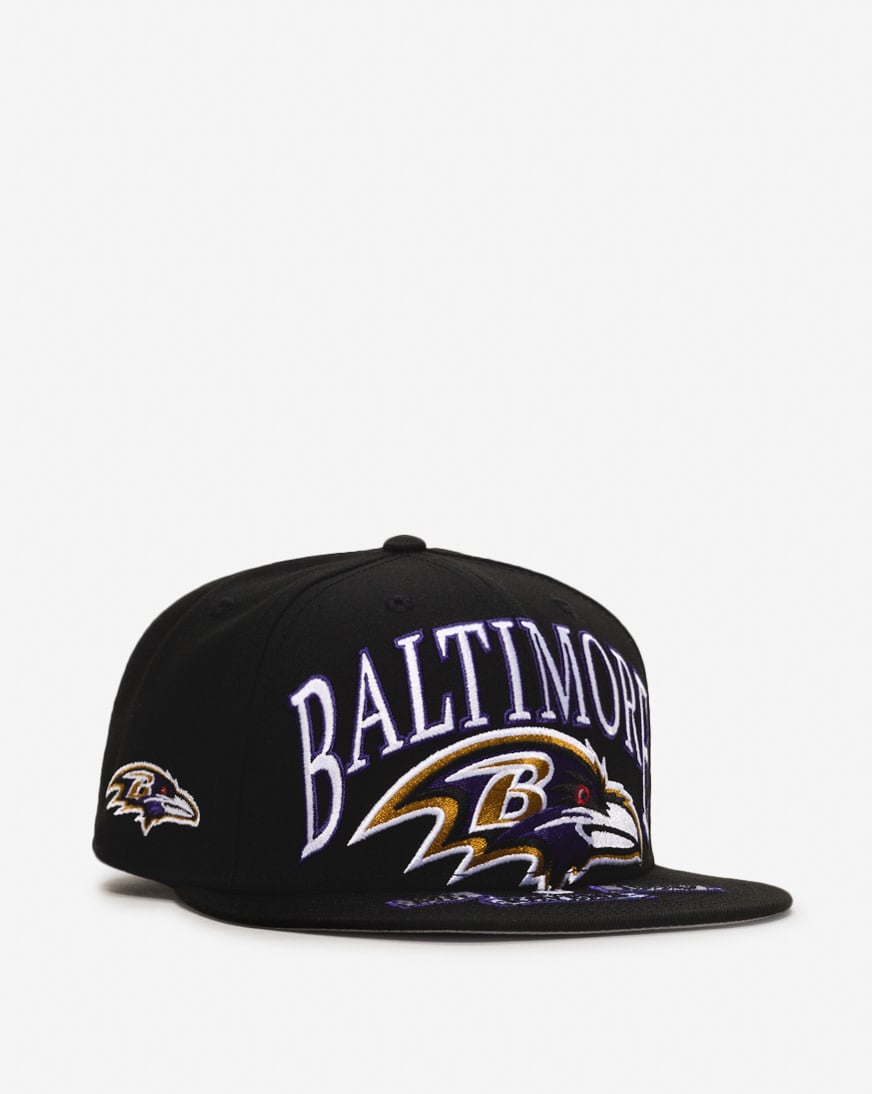 59Fifty Baltimore Ravens Oversized Script Fitted Hat