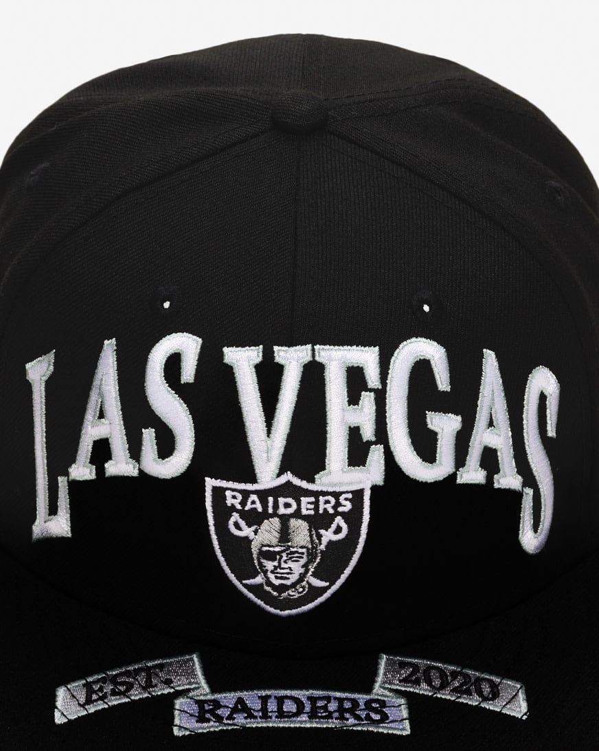 59Fifty Las Vegas Raiders Oversized Script Fitted Hat