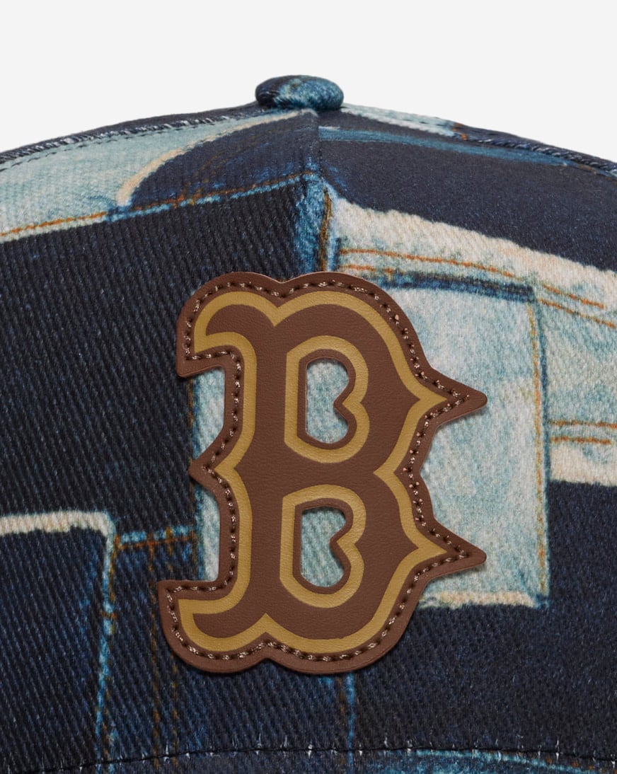 9Fifty Boston Red Sox A-Frame Denim Patchwork Snapback Hat
