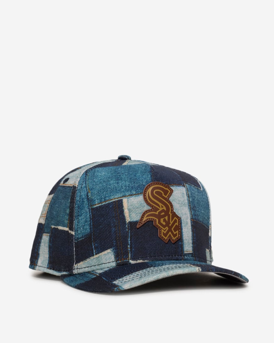 9Fifty Chicago White Sox A-Frame Denim Patchwork Snapback Hat