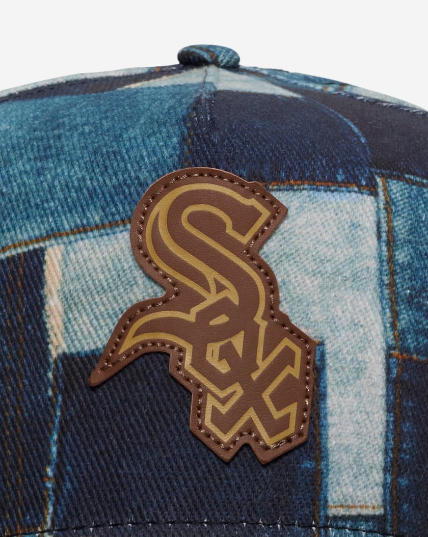 9Fifty Chicago White Sox A-Frame Denim Patchwork Snapback Hat