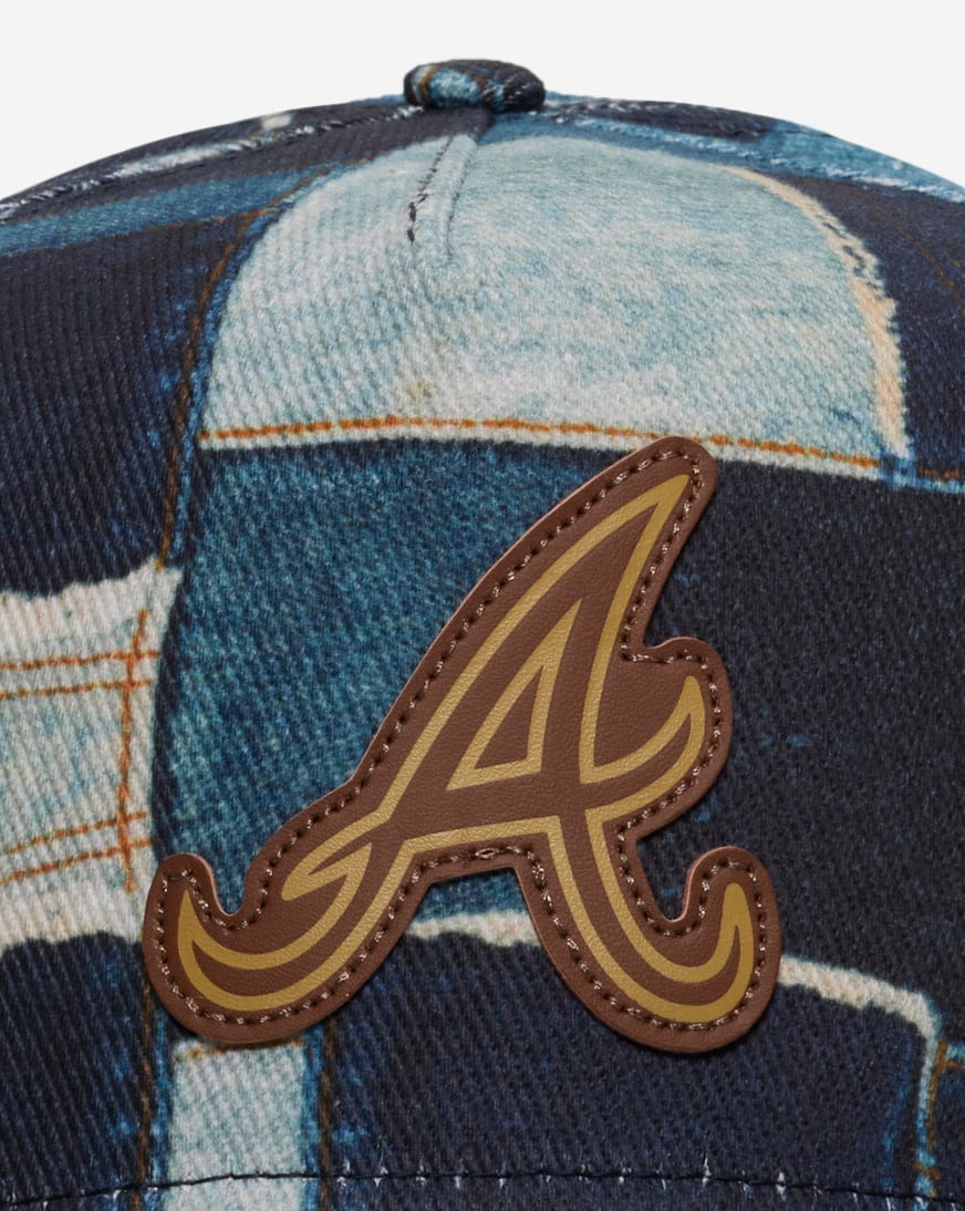 9Fifty Atlanta Braves A-Frame Denim Patchwork Snapback Hat