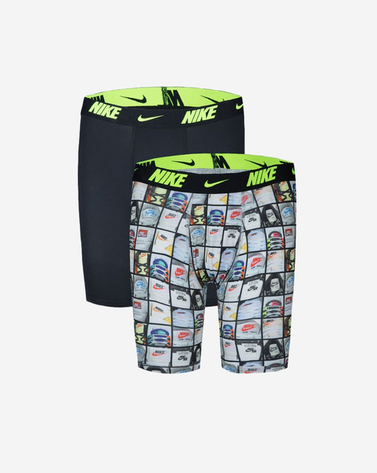 Big Kids' 2PK Printed Long Boxer Briefs