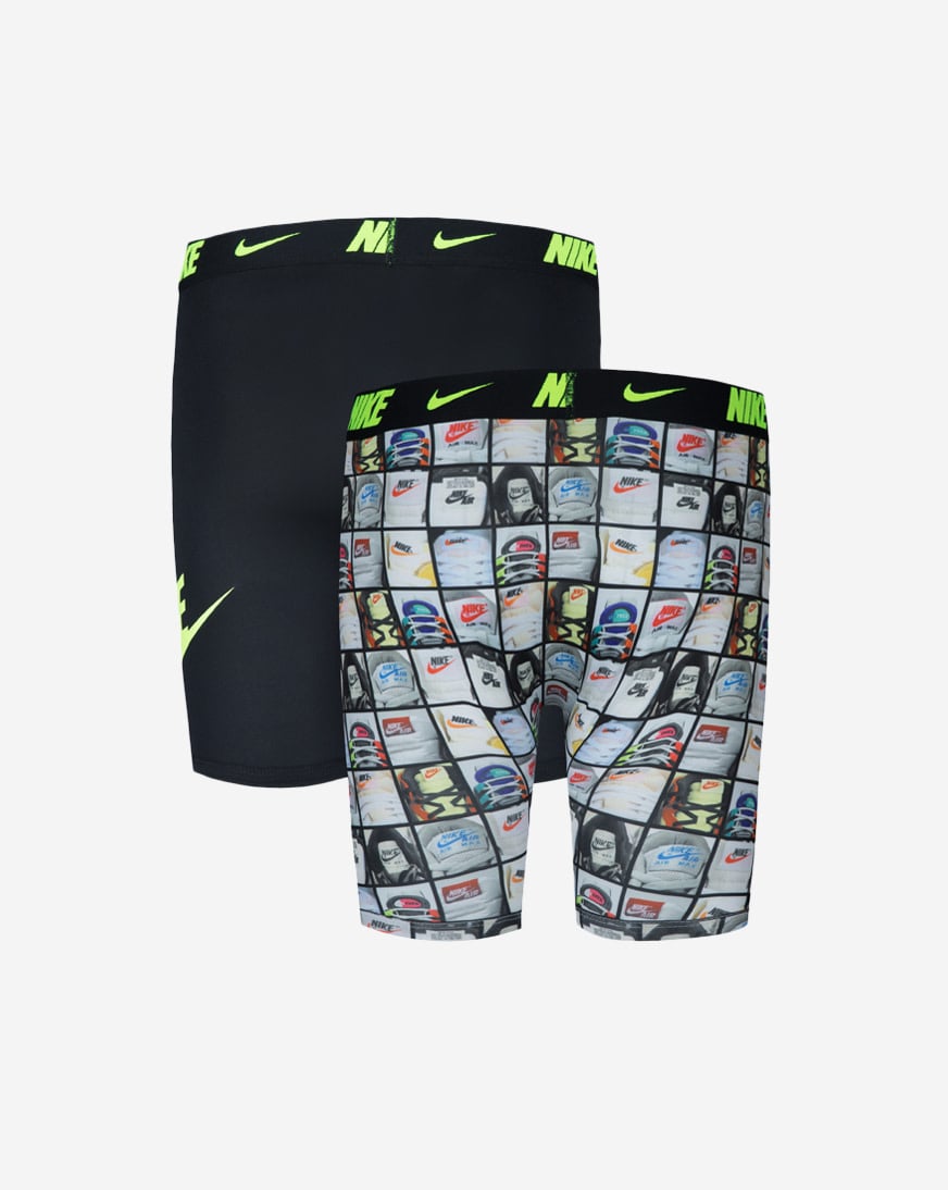 Big Kids' 2PK Printed Long Boxer Briefs