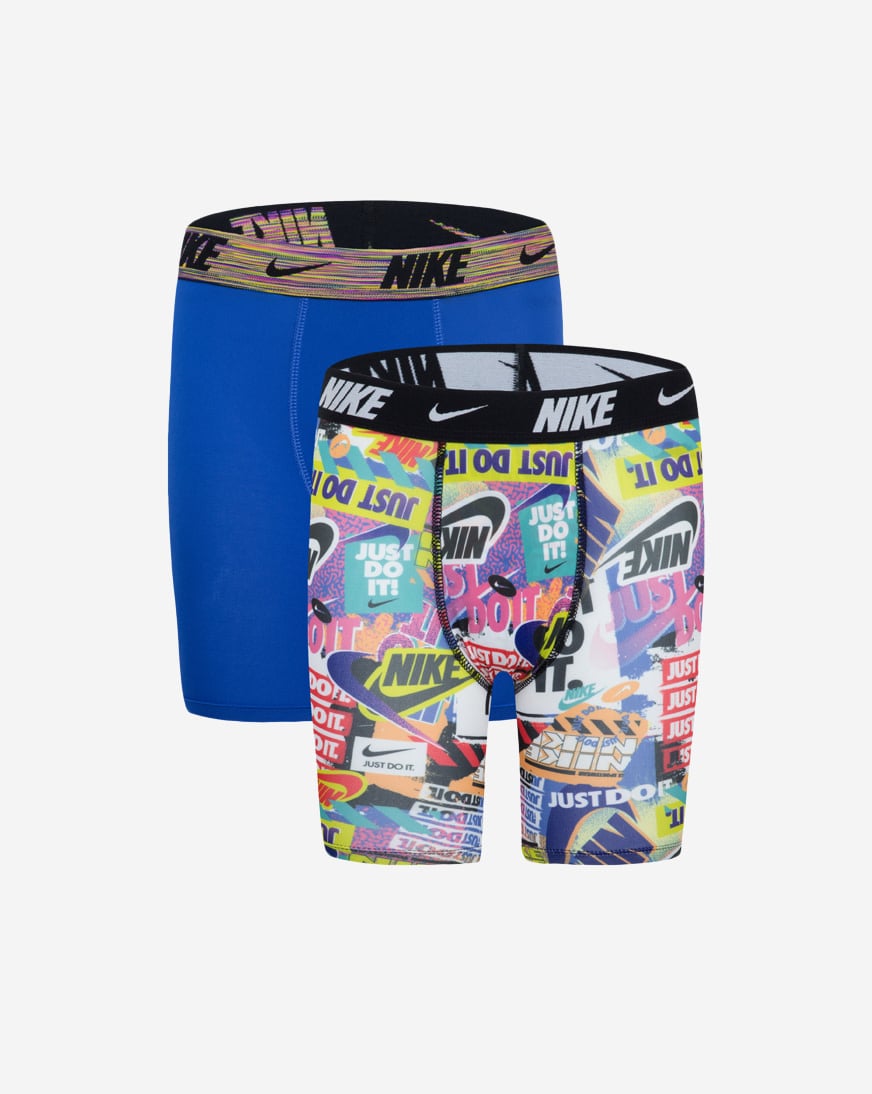 Big Kids' 2PK Printed Long Boxer Briefs