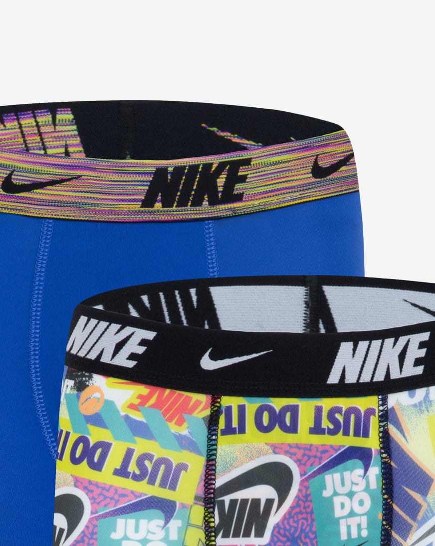 Big Kids' 2PK Printed Long Boxer Briefs