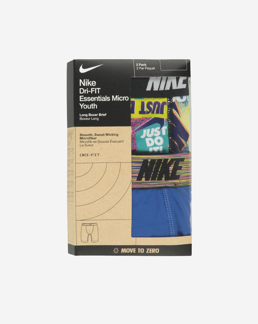 Big Kids' 2PK Printed Long Boxer Briefs