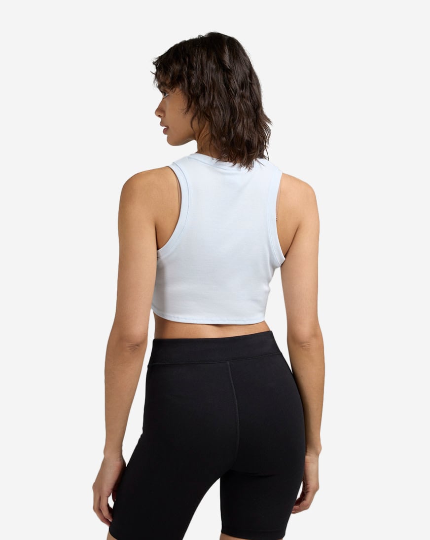 NSW Chill Knit Tight Cropped Mini-Rib Tank Top