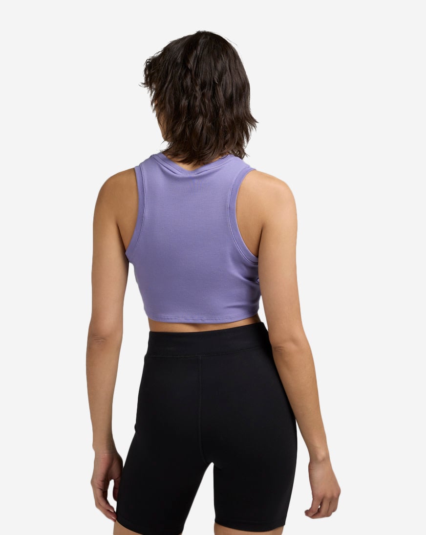 Chill Knit Cropped Mini-Rib Tank Top