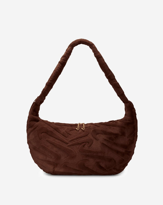 NSW Faux Fur Slouchy Bag