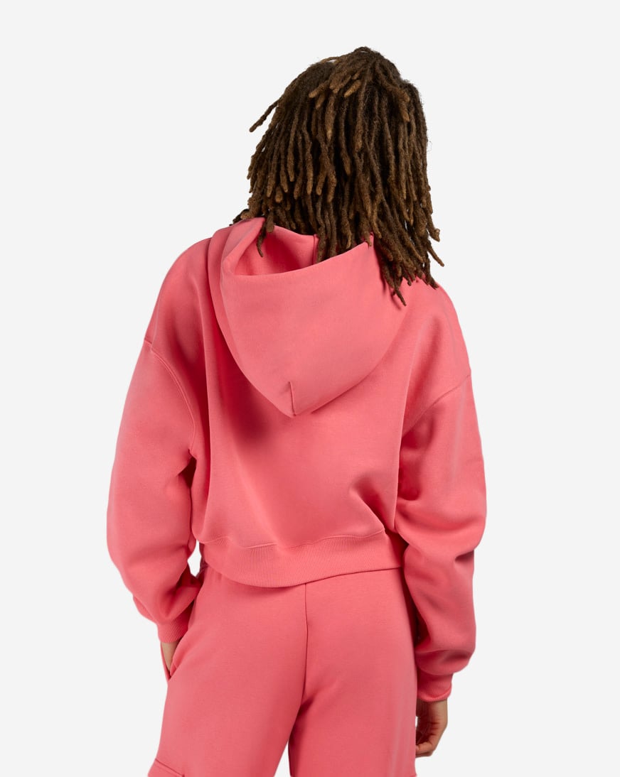 NSW Phoenix Fleece Oversized Cropped Henley Hoodie