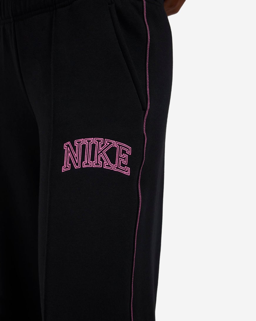 NSW Phoenix Fleece Wide-Leg Contrast Sweatpants