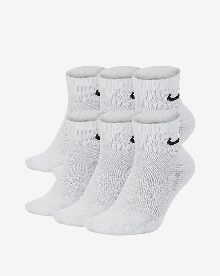 6Pk Everyday Cushioned Training Ankle Socks