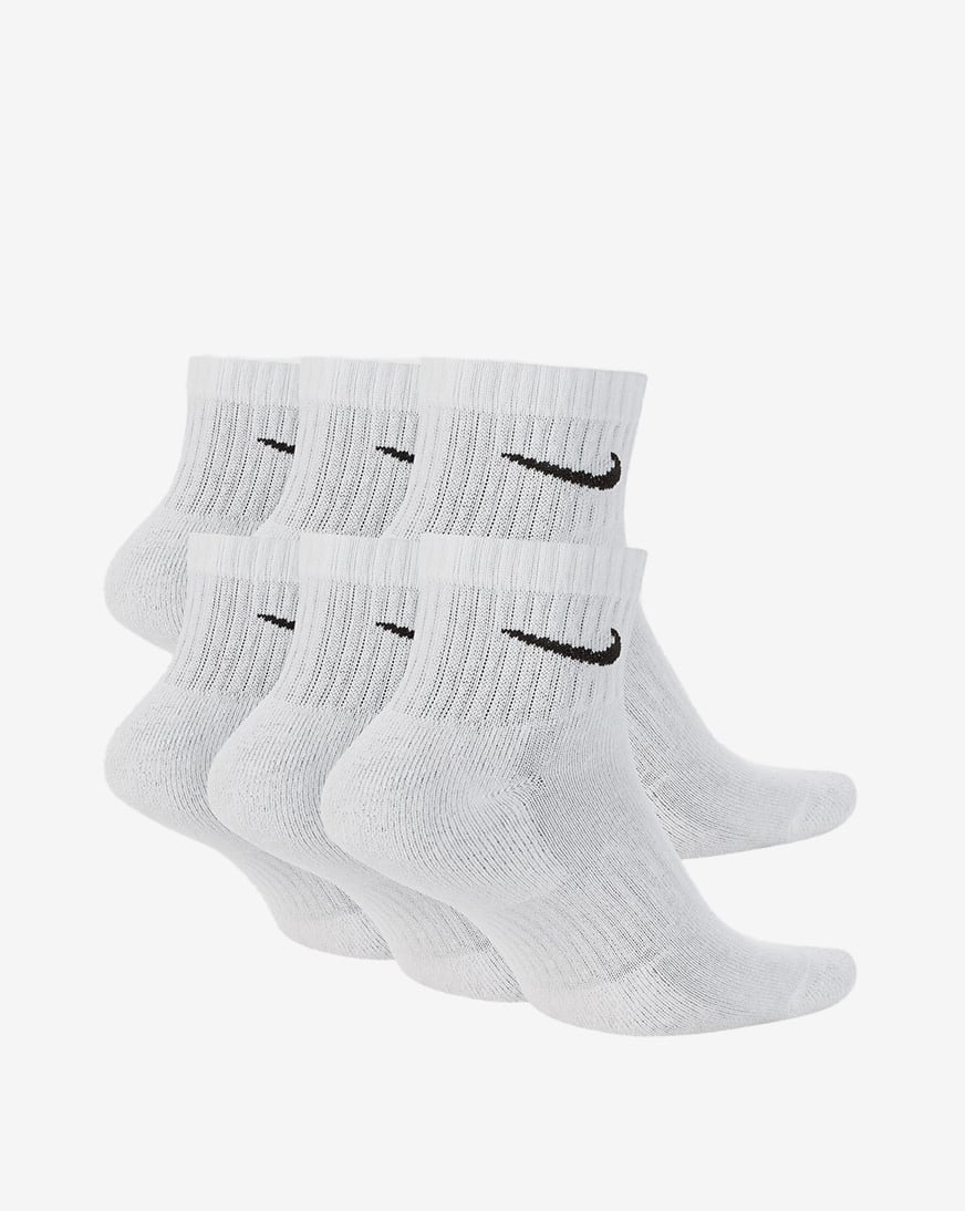 6Pk Everyday Cushioned Training Ankle Socks