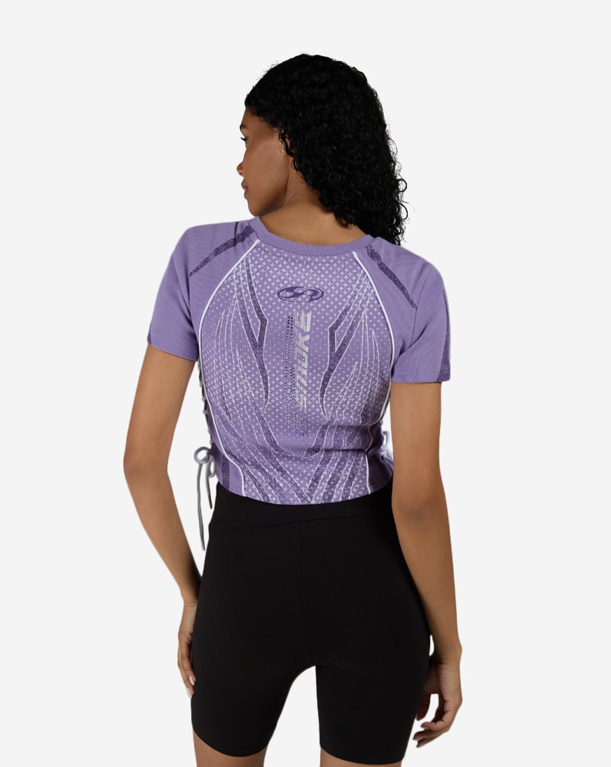 Side Tie Lace Up Racer Tee