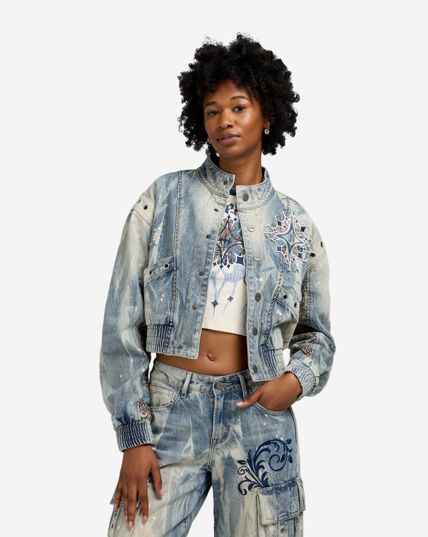 Denim Bomber Jacket