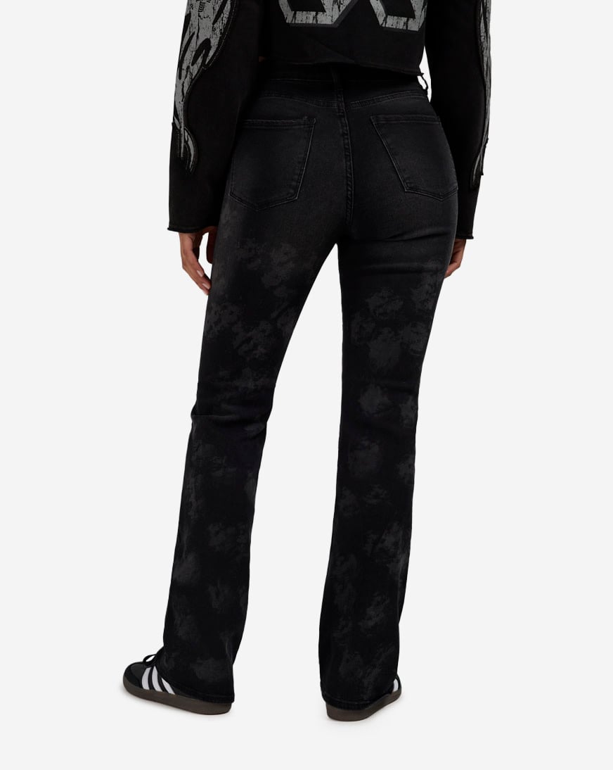 Boot Cut Cascade Stud Denim Jeans