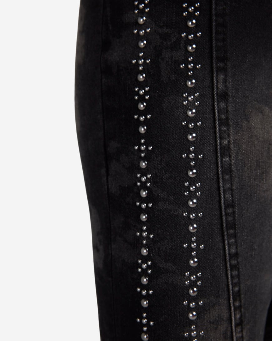 Boot Cut Cascade Stud Denim Jeans
