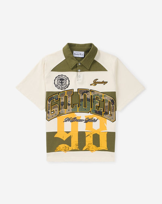 Kids' Striped Rugby Polo Tee