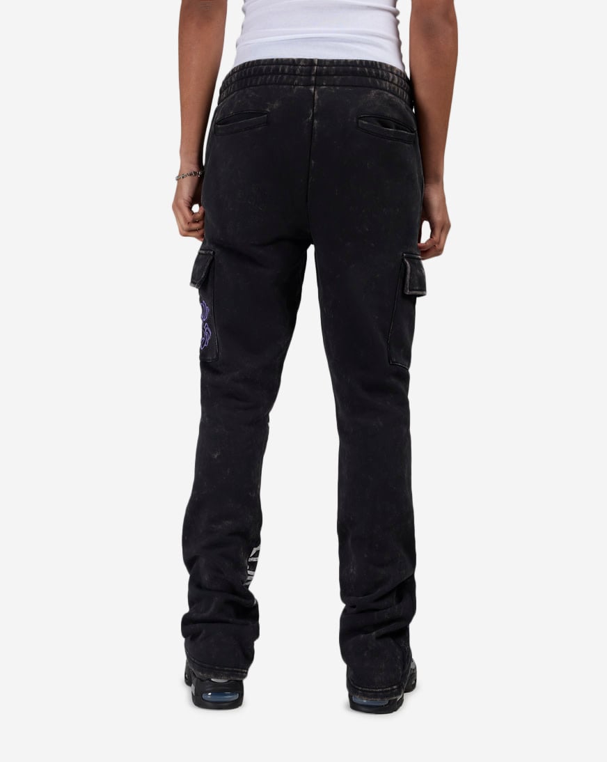 Rhinestone Dystopia Stacked Fleece Pants