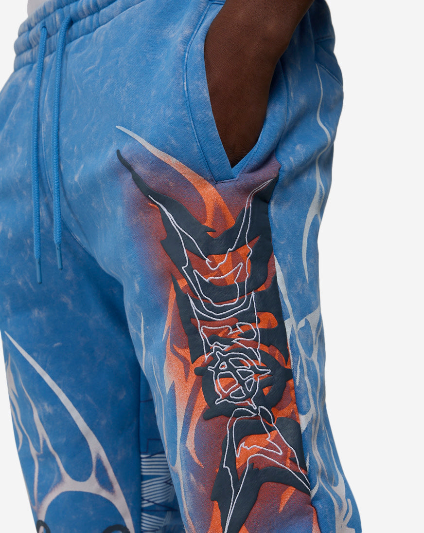 Dystopian Tribal Print Stack Pant