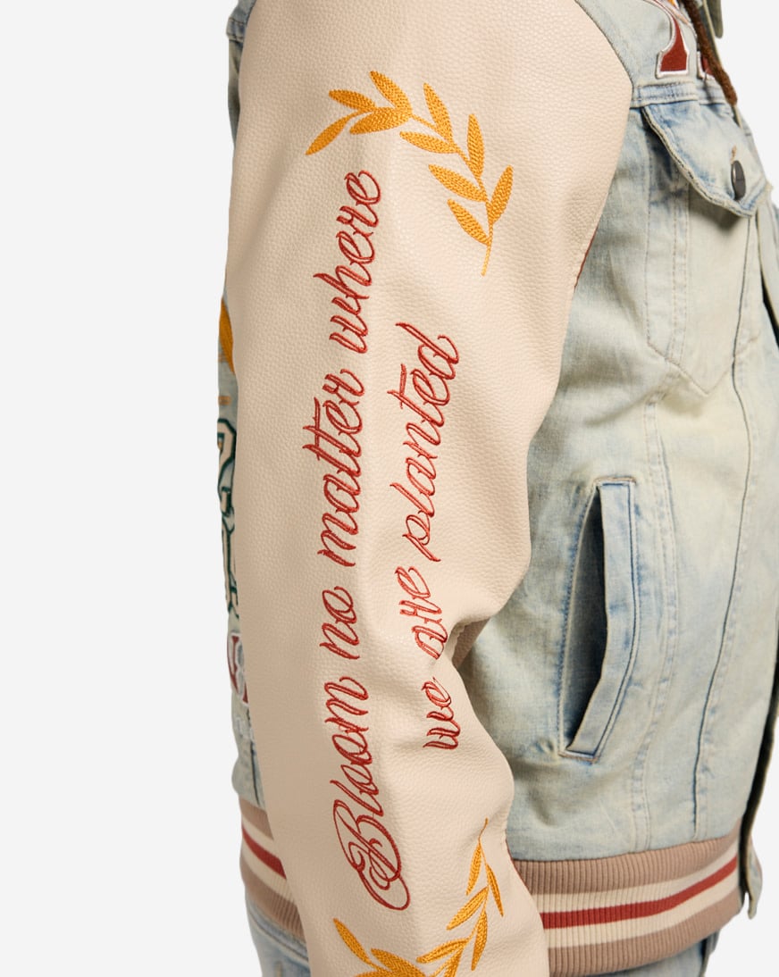 Vintage Rip Repair Denim Jacket