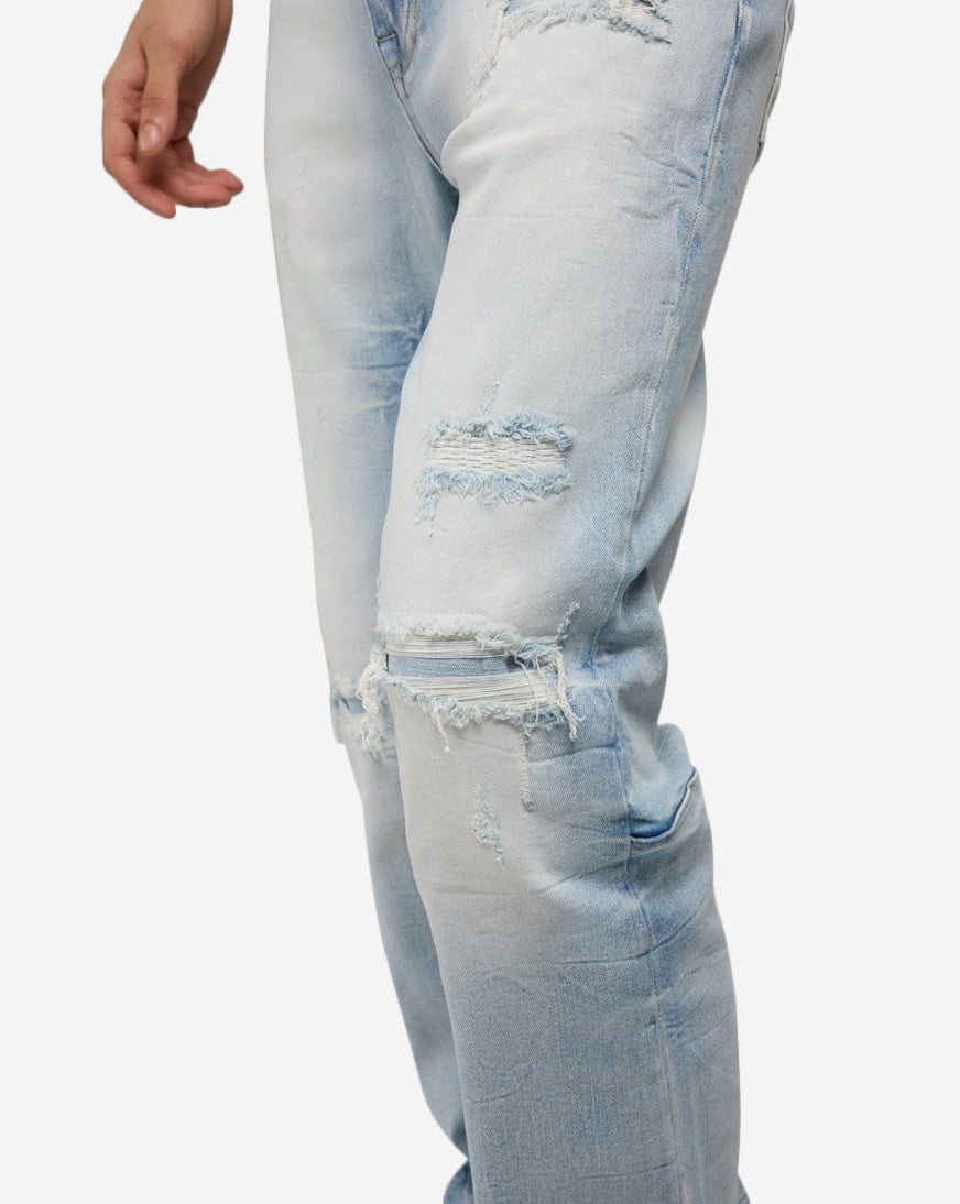 Straight Rip Repair 5 Pocket Jean