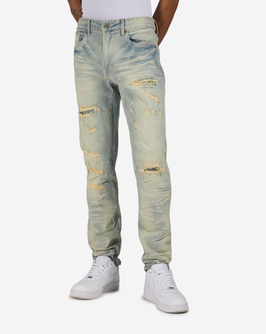 Distressed Heavy Vintage Washed Jean